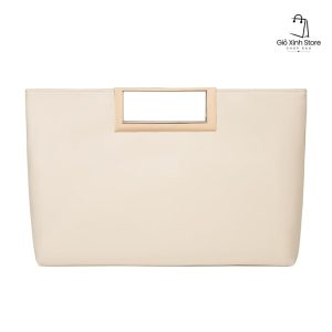 Túi Xách Tay Thời Trang Cho Nữ, Túi Đeo Chéo Kiểu Dáng Clutch, Chất Liệu Da PU Cổ Điển Với Dây Xích Kim Loại